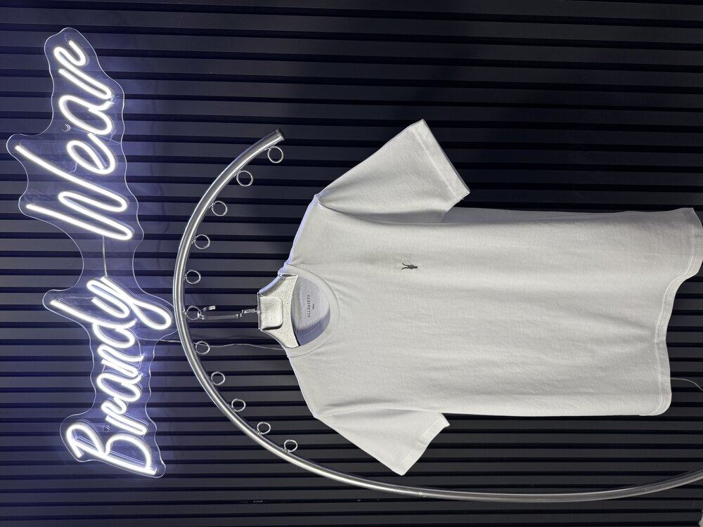 All Saints Nakış Logolu Beyaz T-Shirt