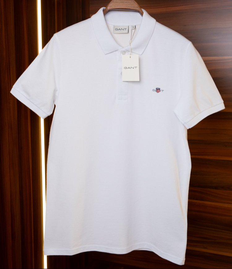 Gant Beyaz Polo Yaka T-Shirt