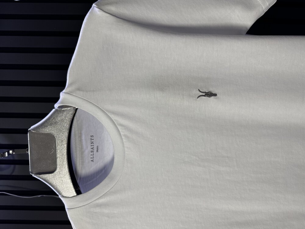 All Saints Nakış Logolu Beyaz T-Shirt
