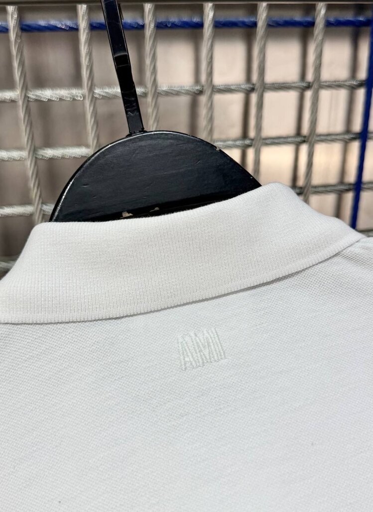 Ami Beyaz Polo Yaka T-Shirt