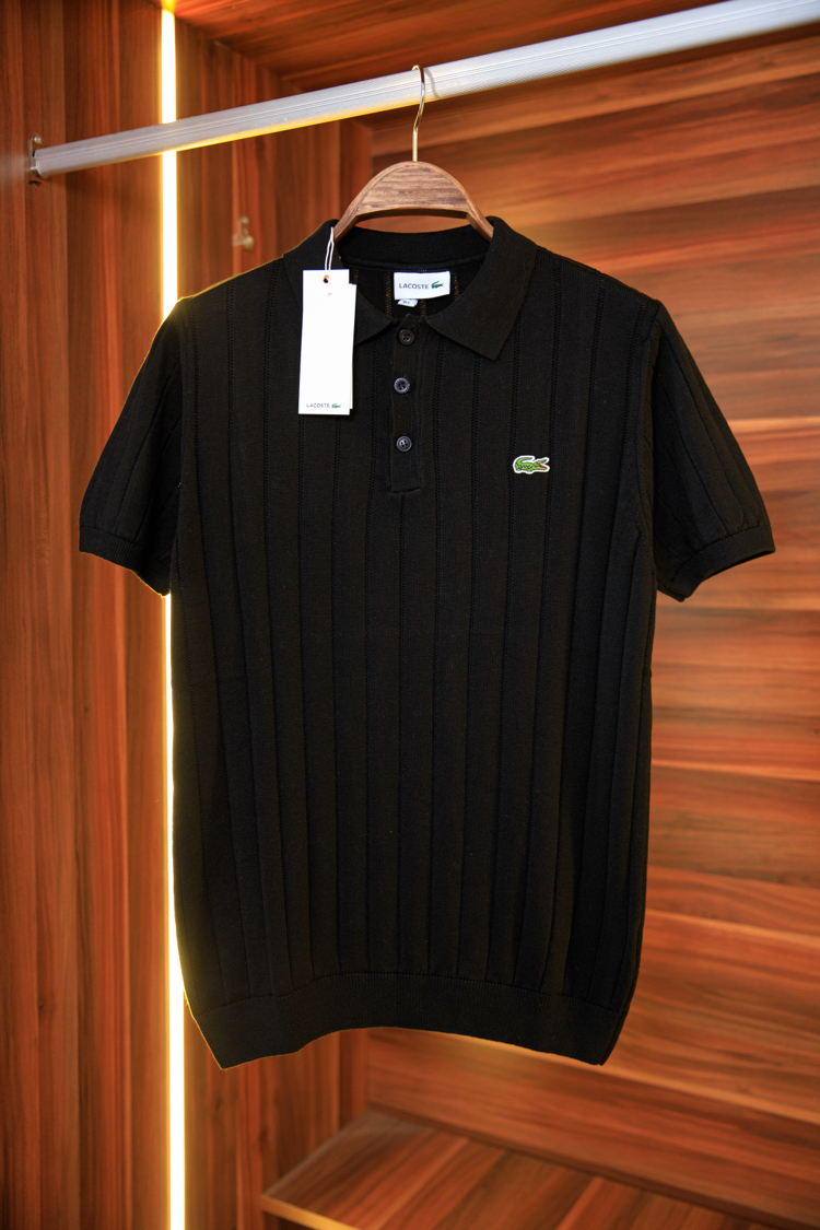Lcst Siyah Polo Yaka Triko