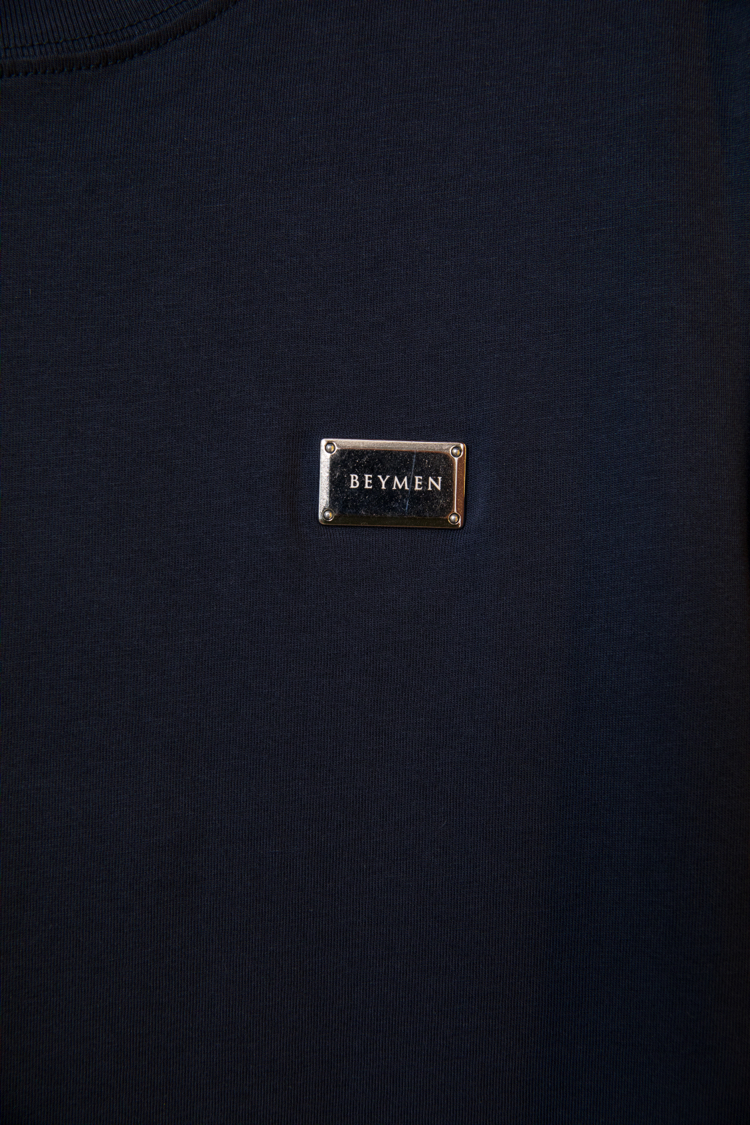 Bmn Club Metal Logo Lacivert T-Shirt
