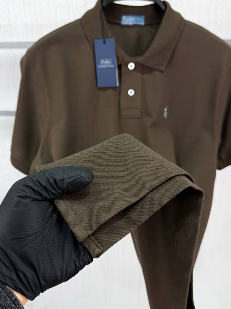 Ralph Laurn Yeni Sezon Kahverengi Polo Yaka