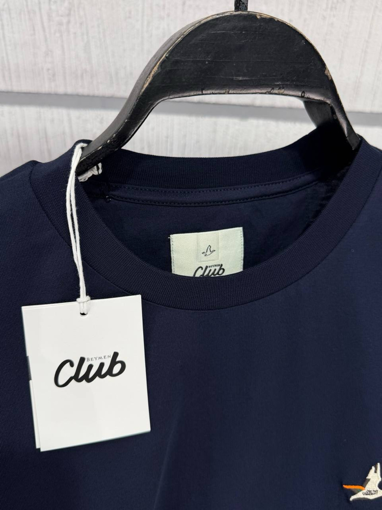 Bmn Club Kuş Nakışlı Lacivert T-shirt