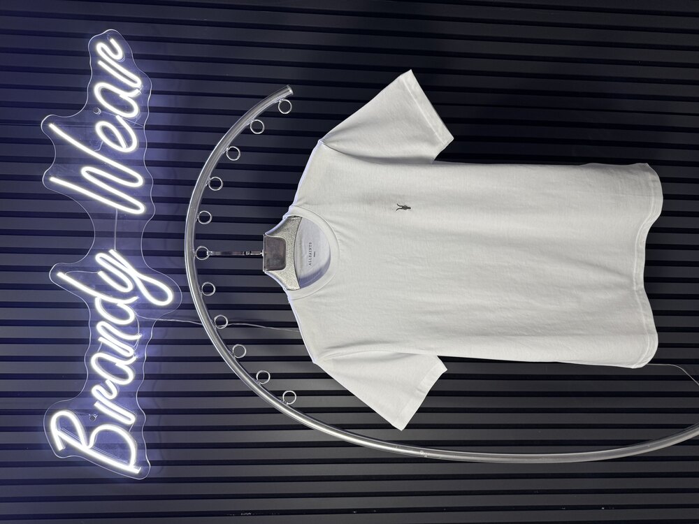 All Saints Nakış Logolu Beyaz T-Shirt
