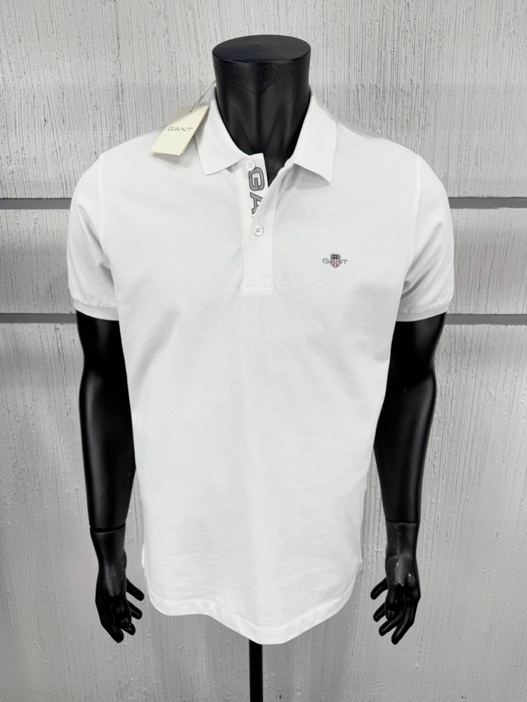 Gant Beyaz Polo Yaka T-Shirt