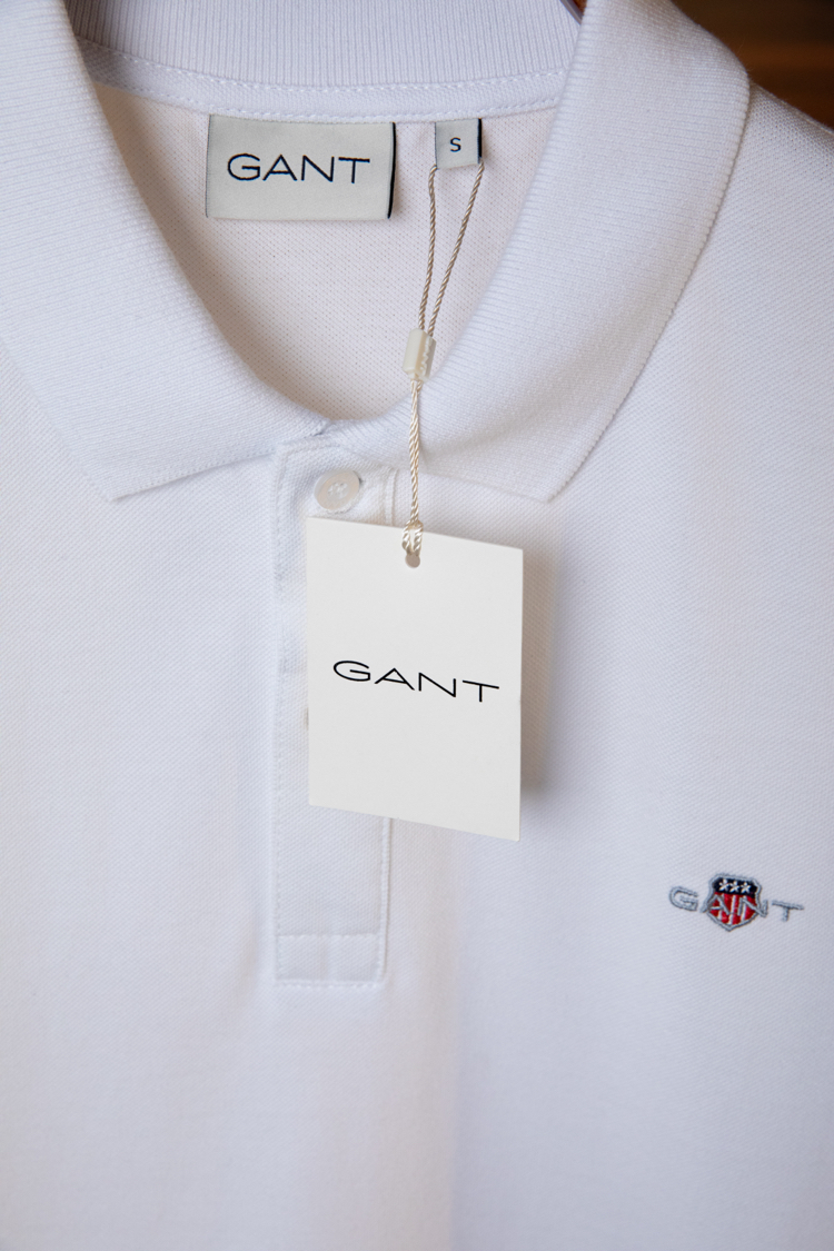 Gant Beyaz Polo Yaka T-Shirt