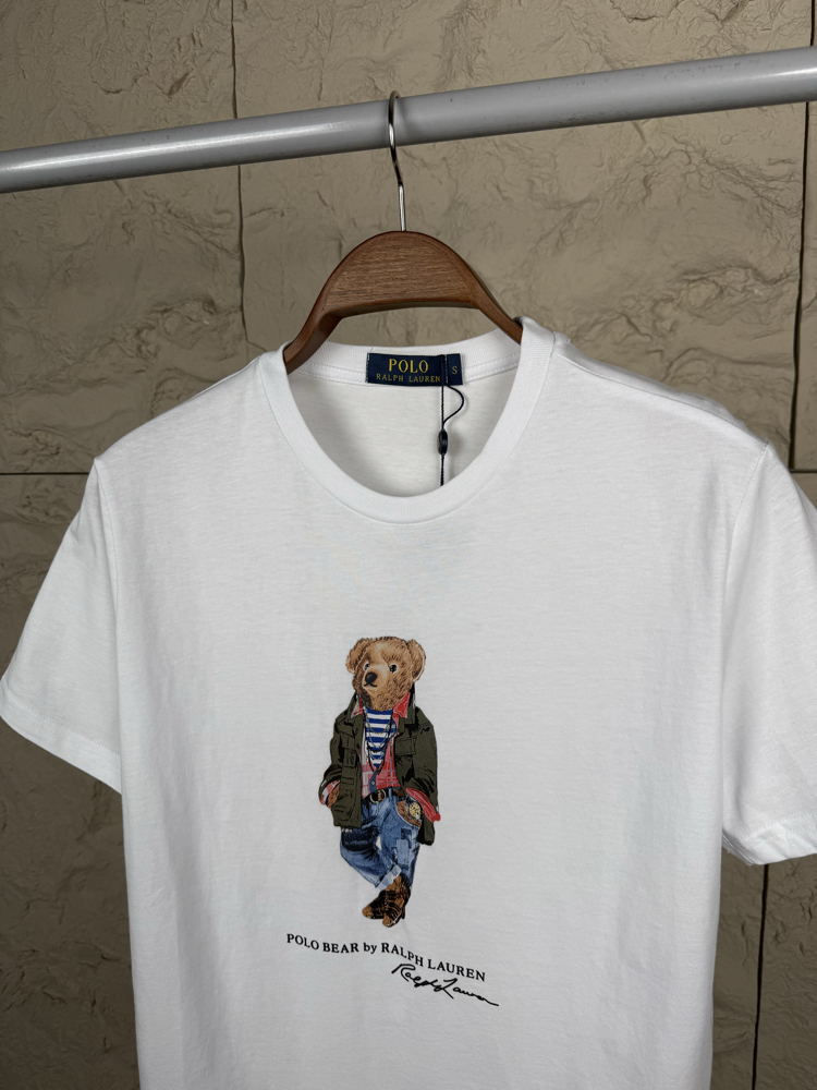 Ralph Laurn Yeni Sezon Beyaz Ayıcıklı T-Shirt