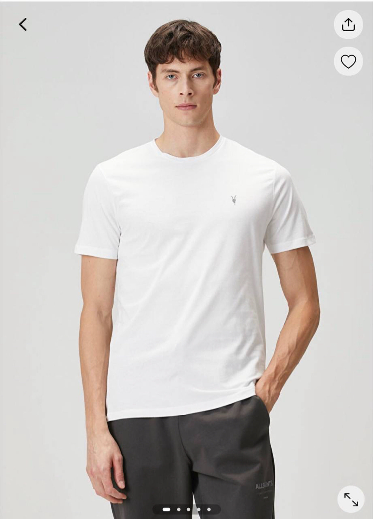 All Saints Beyaz T-Shirt