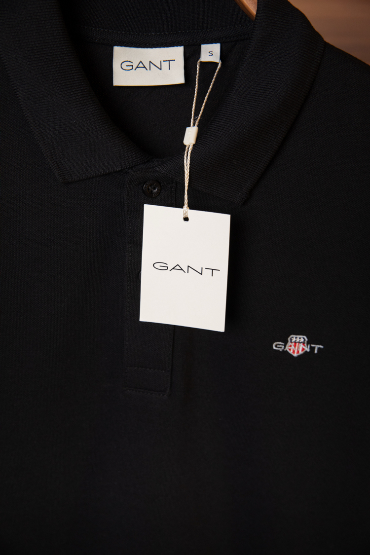 Gant Siyah Polo Yaka T-Shirt