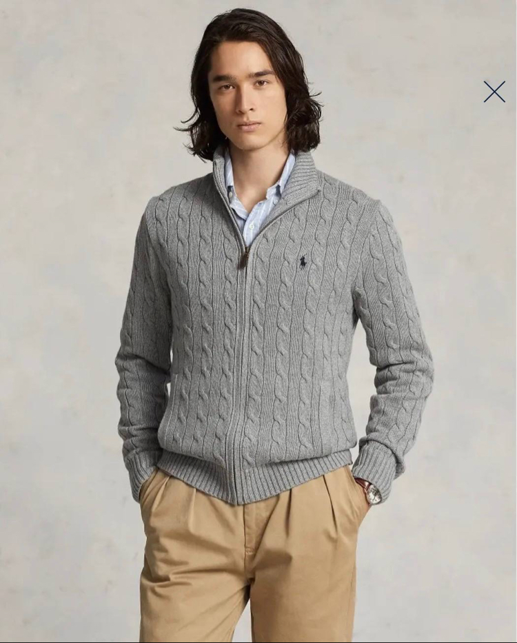 Ralph Laurn Gri Full Zip