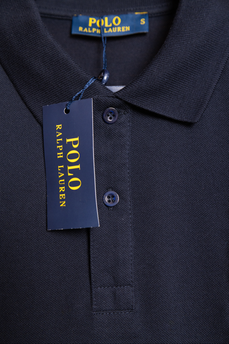 Ralph Laurn Ayıcık Nakışlı Lacivert Polo Yaka T-Shirt