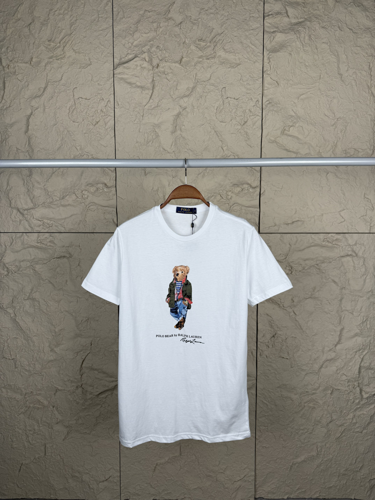 Ralph Laurn Yeni Sezon Beyaz Ayıcıklı T-Shirt