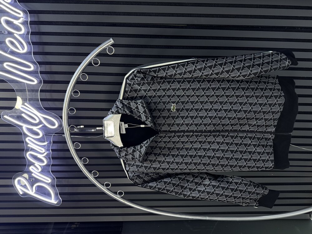 Lcst Siyah Premium Monogram Hırka