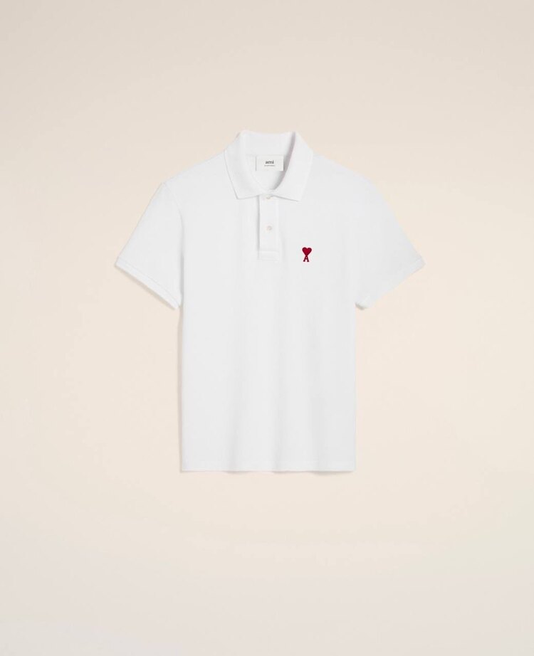 Ami Beyaz Polo Yaka T-Shirt