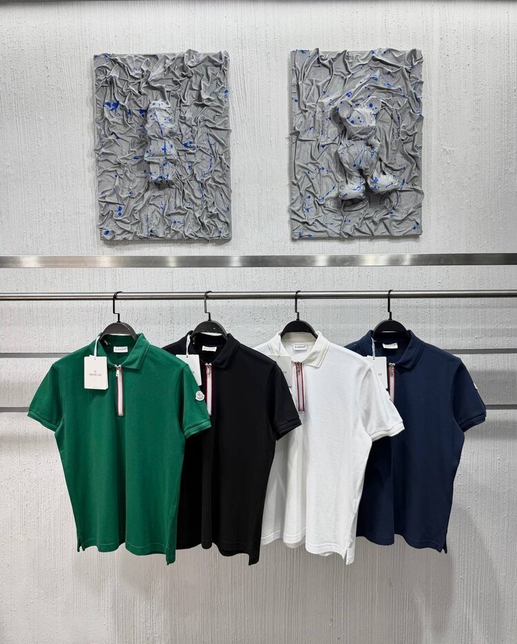 Moncler Yeni Sezon Beyaz Half Zip