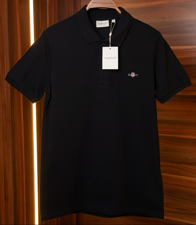 Gant Siyah Polo Yaka T-Shirt
