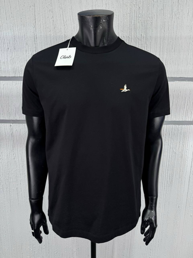 Bmn Club Kuş Nakışlı Siyah T-shirt