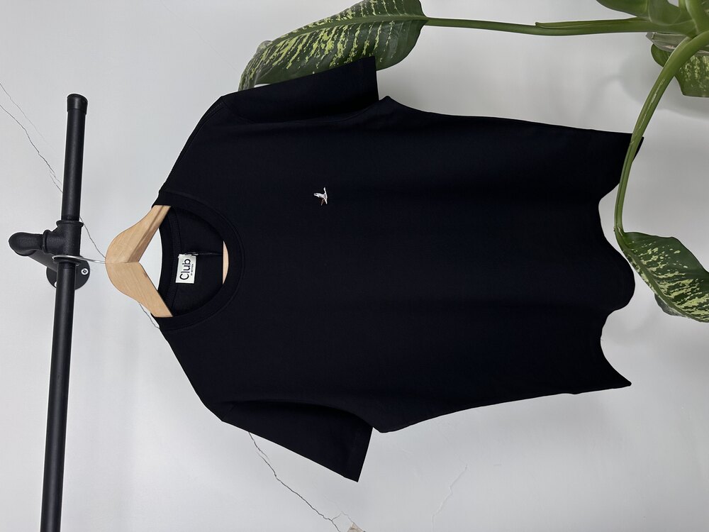 b. marka nakış basic  unisex siyah tişört