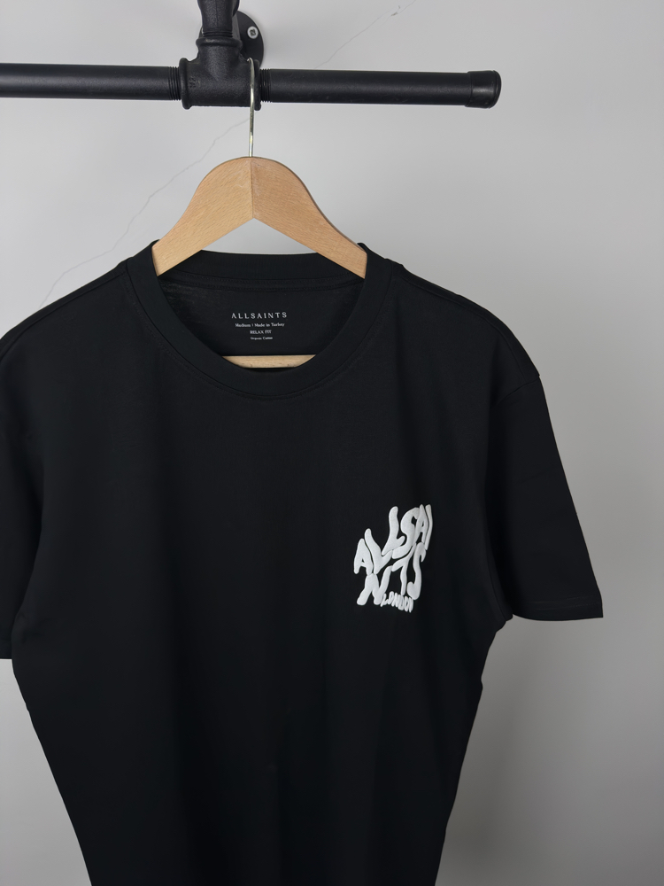 AllSaints siyah rahat kalıp tişört