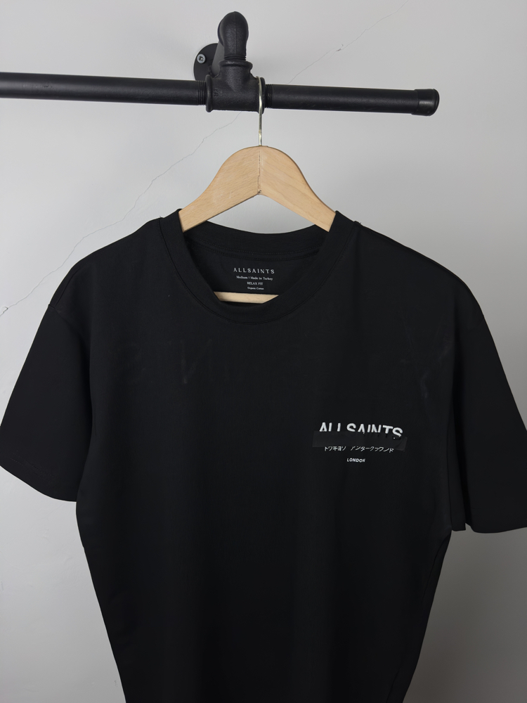 AllSaints siyah rahat kalıp tişört