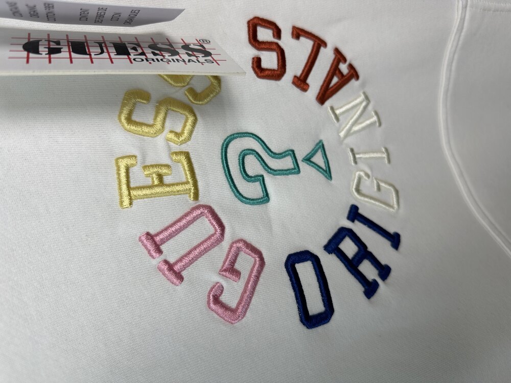 Marka-geniş kalıp-oversıze unisex beyaz hoodie