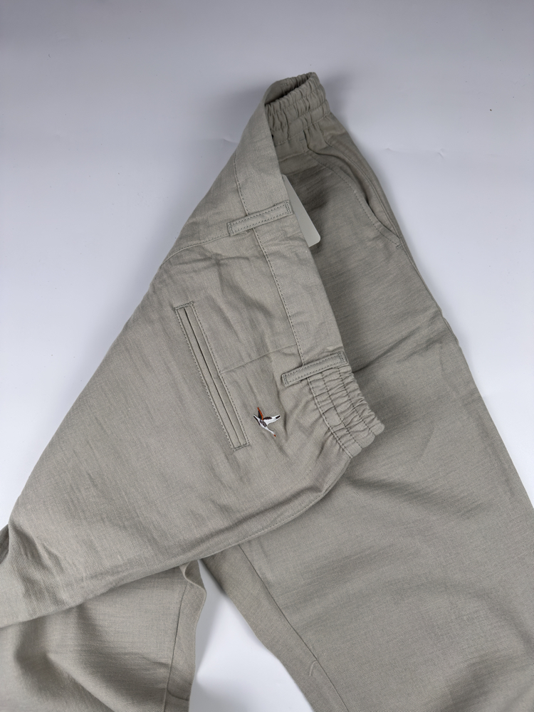 B.marka müslin kumaş krem pantolon