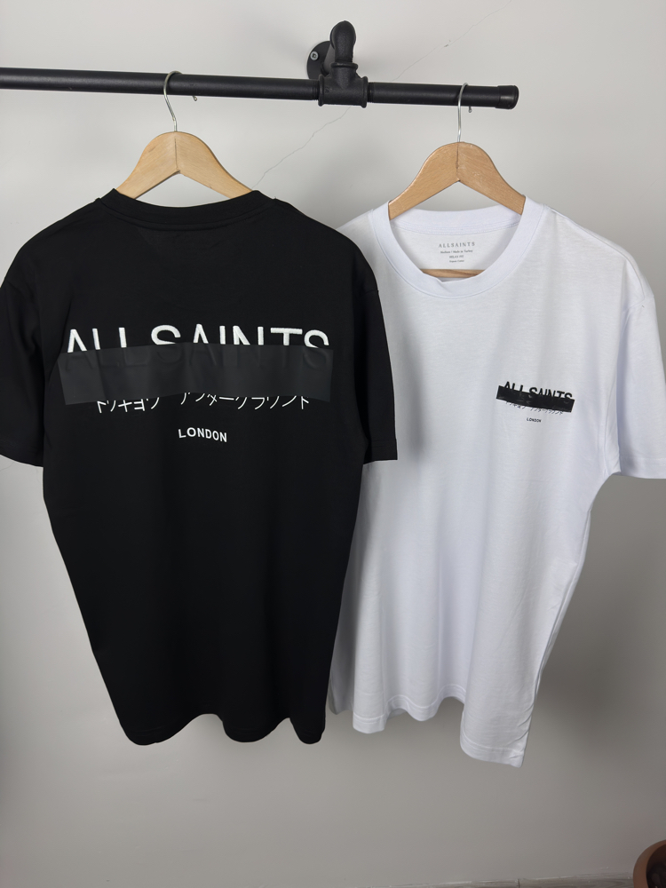 AllSaints siyah rahat kalıp tişört