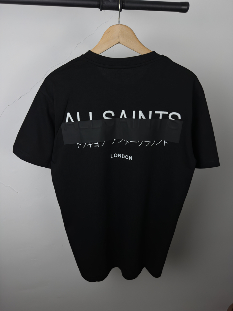 AllSaints siyah rahat kalıp tişört