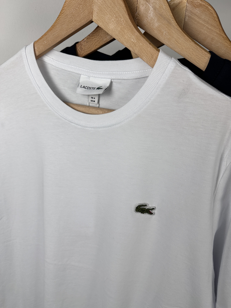 Timsah basic beyaz unisex tişört