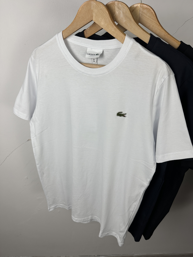 Timsah basic beyaz unisex tişört