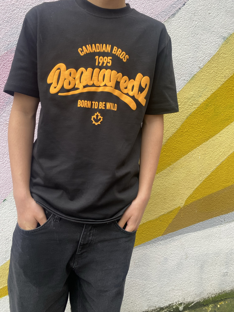 Dsquared2 Canadian Bros Siyah Tişört
