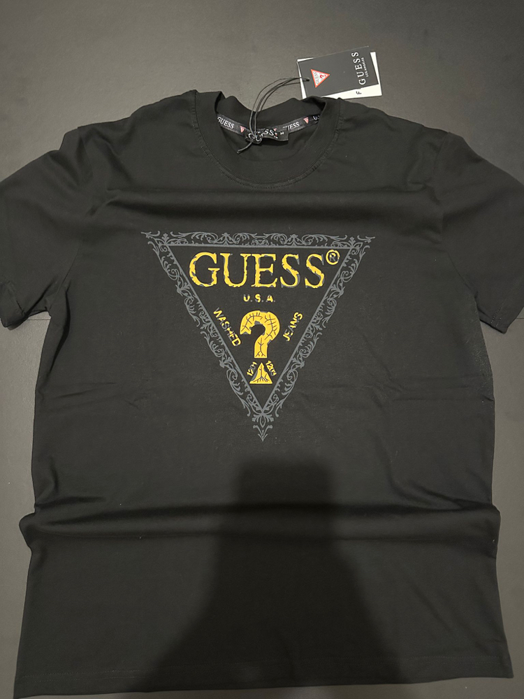 Altın Baskılı Siyah Guess