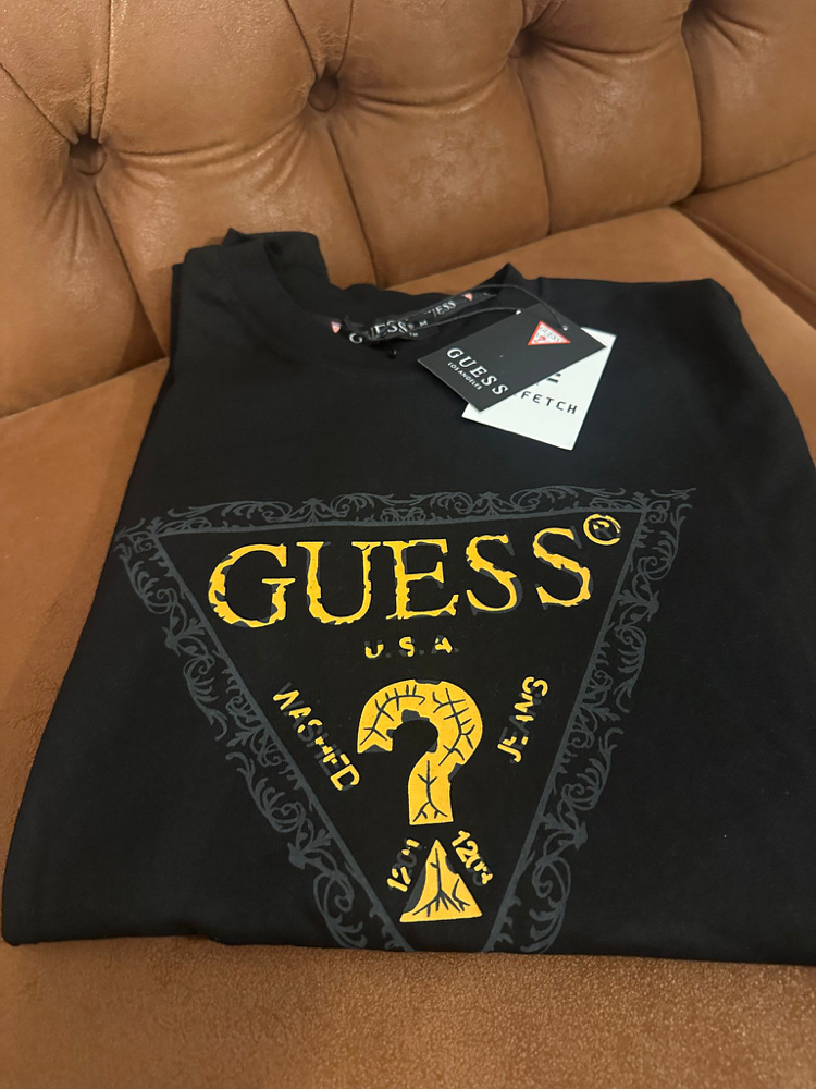 Altın Baskılı Siyah Guess