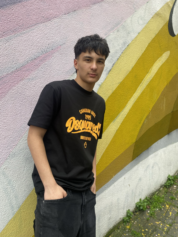Dsquared2 Canadian Bros Siyah Tişört