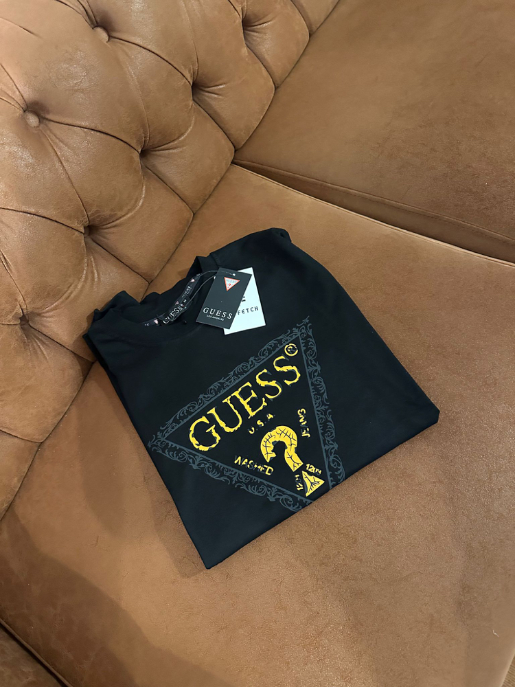 Altın Baskılı Siyah Guess