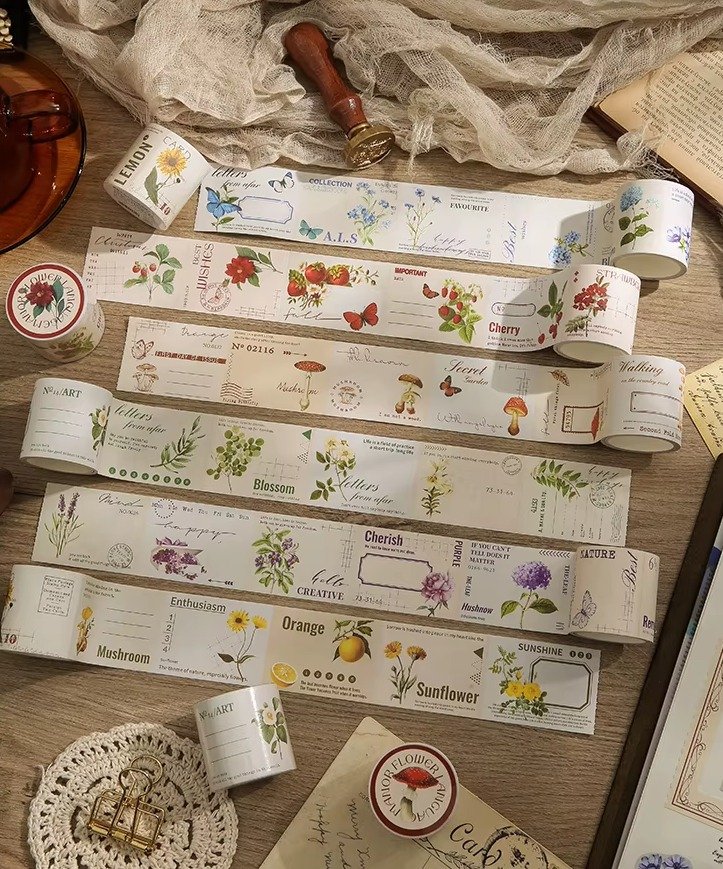 Vintage Botanical Washi Serisi