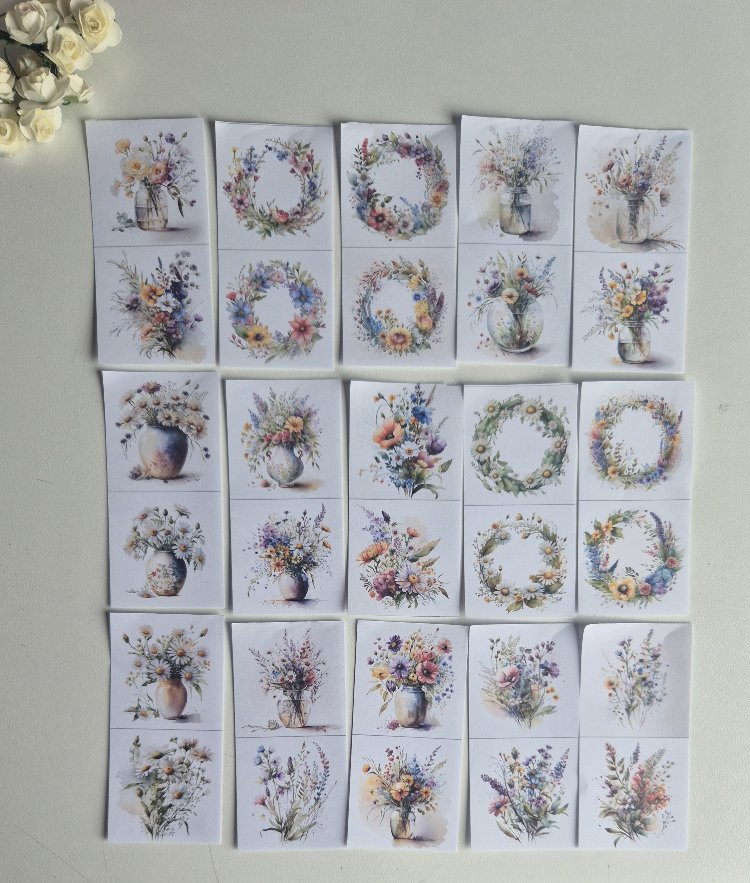 Çiçekler Scrapbook Seti 