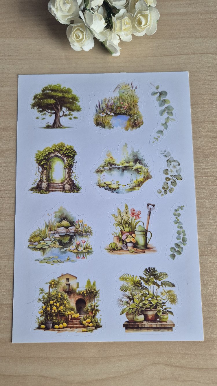 Yeşil Sticker Sayfası