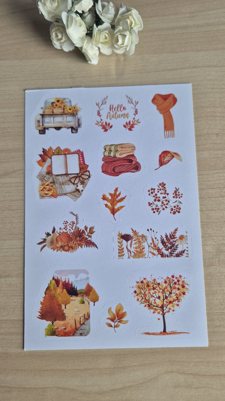 Turuncu Sticker Sayfası