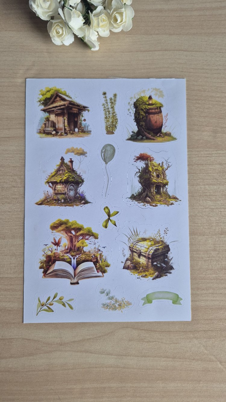Yeşil Sticker Sayfası