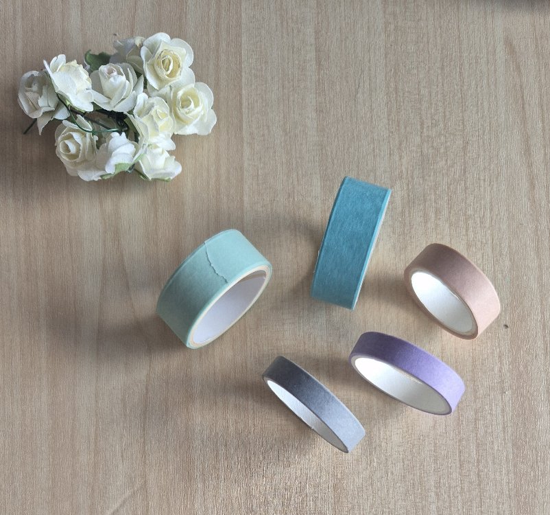 Düz Renk Washi Tape