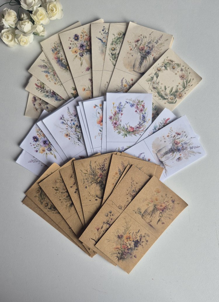 Çiçekler Scrapbook Seti 