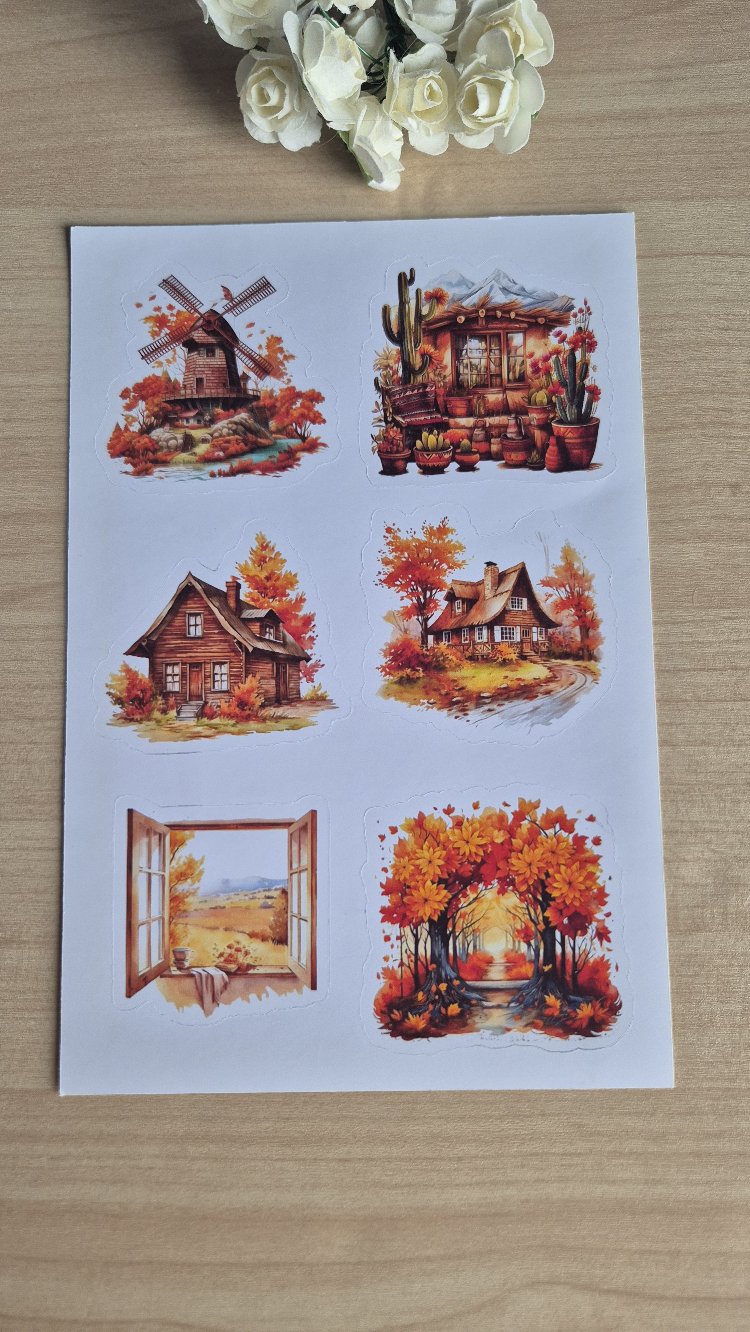 Turuncu Sticker Sayfası