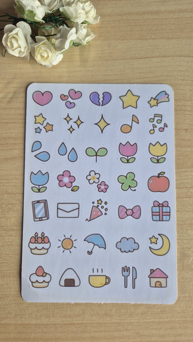 Sevimli Sticker Sayfası