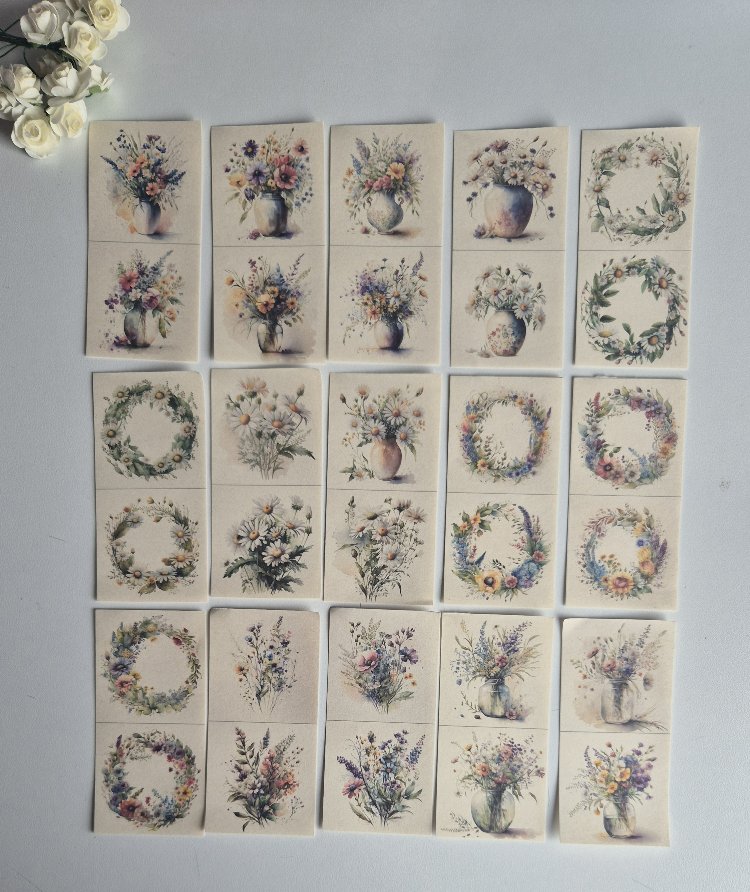 Çiçekler Scrapbook Seti 