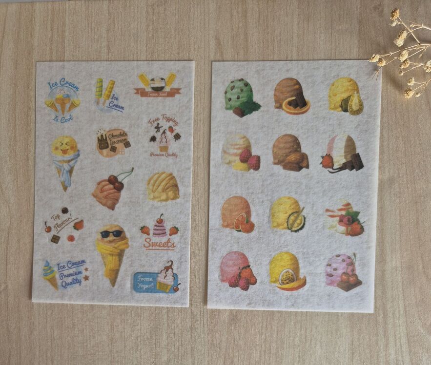 2'li Dondurma Sticker Seti