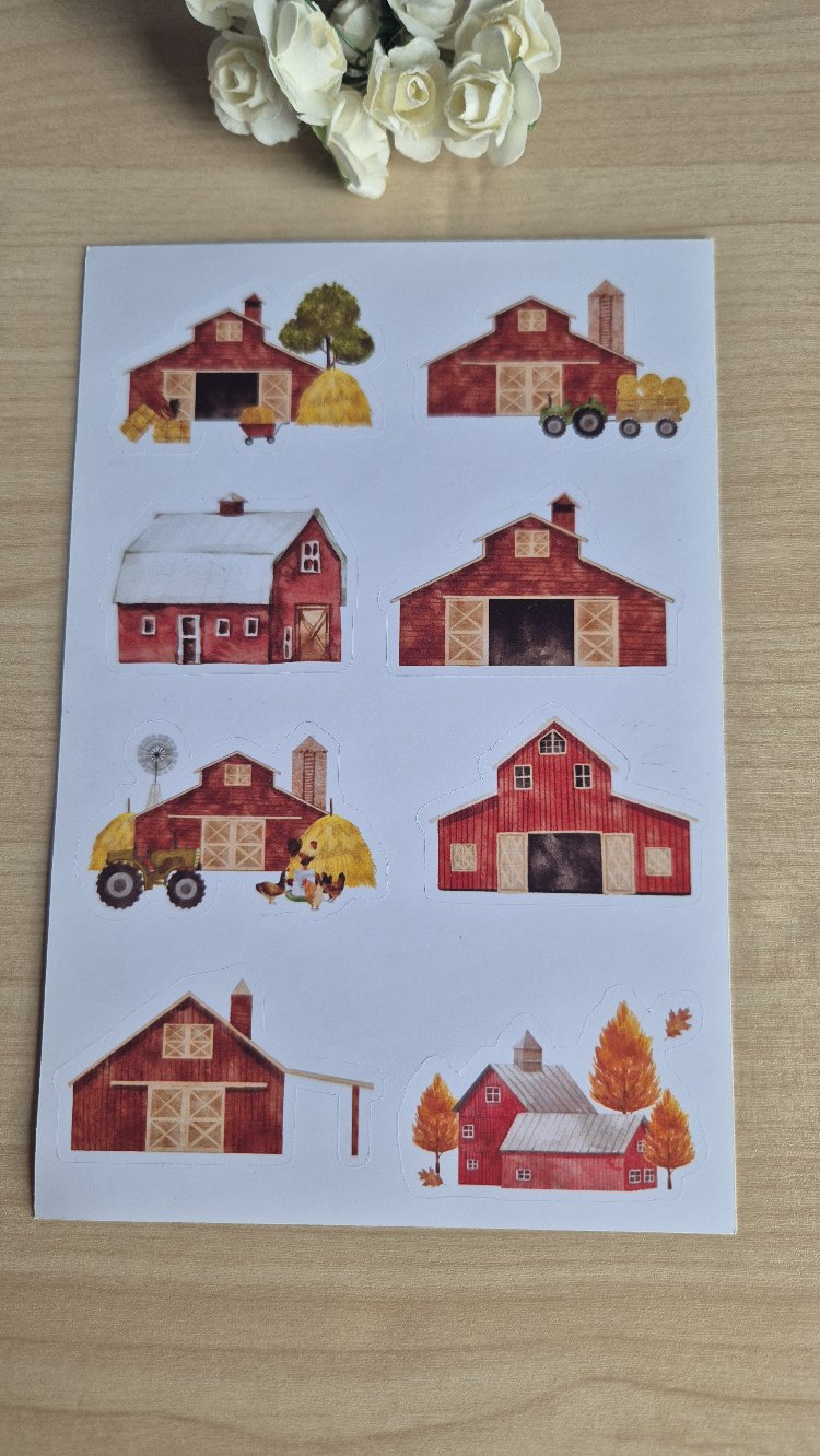 Kırmızı Sticker Sayfası