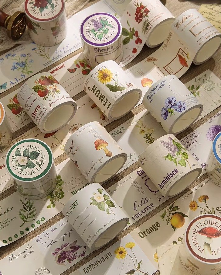 Vintage Botanical Washi Serisi