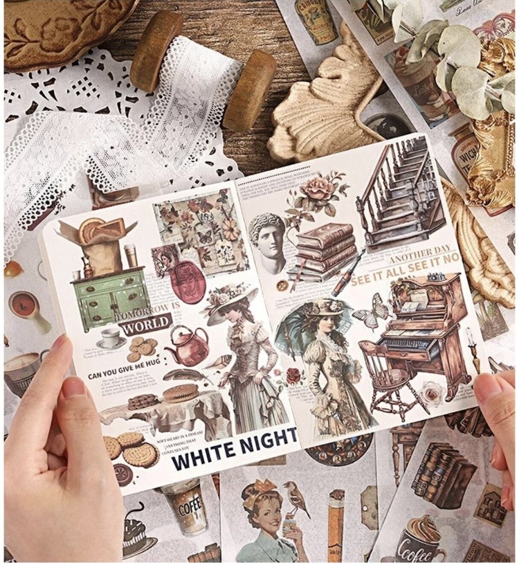 Meaningful Time Sticker Kitabı(Vintage)